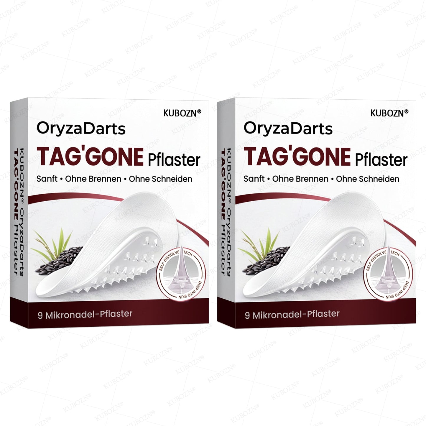 KUBOZN® OryzaDarts TAG’GONE – Schmerzfreie Entfernung an der Wurzel dank Schwarzer-Reis-Mikrotechnologie ✨  (offer)